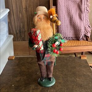 Byers' Choice Man with Hobby Horse Caroler